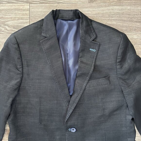 S. Cohen Montreal Mens Sport Coat Size 42R Long Navy Blue Wool Silk Blazer Paulo - Picture 2 of 16